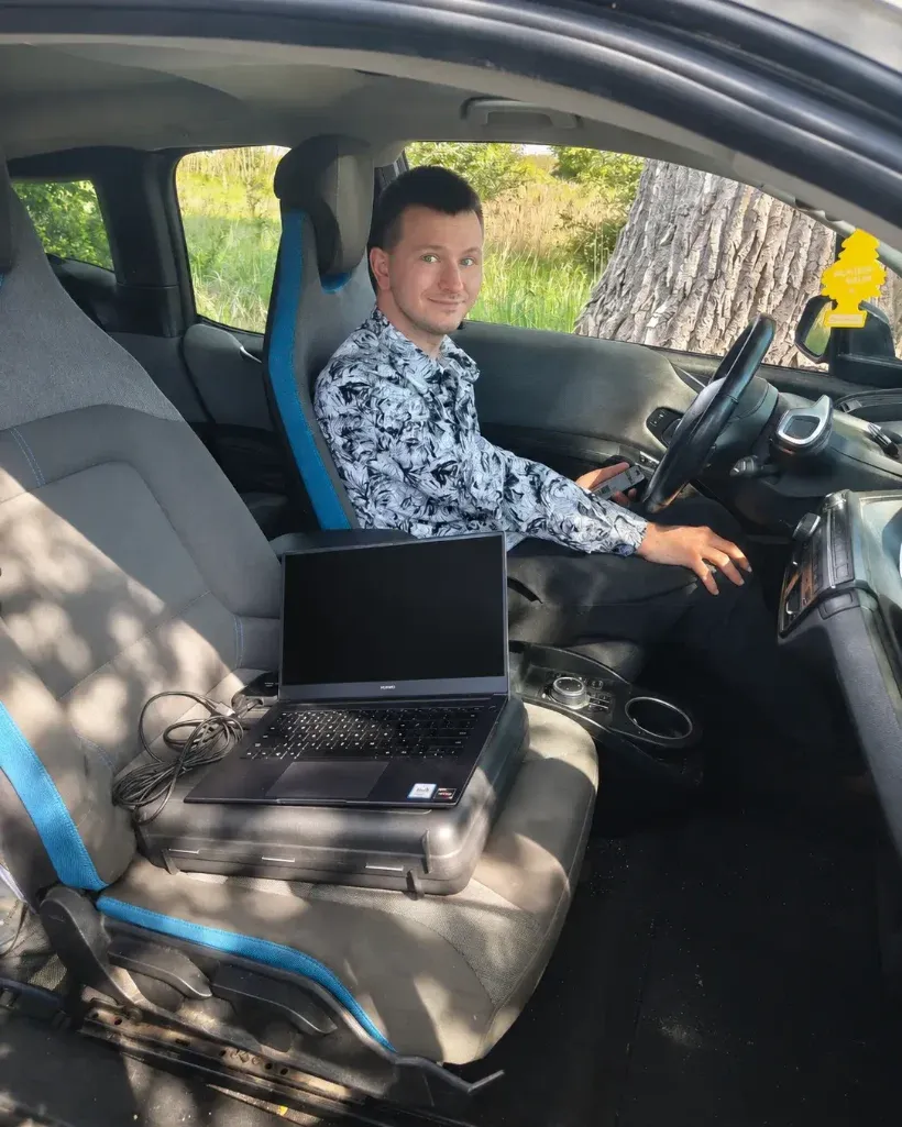 Diagnostik Voltified během samostatného měření baterie v elektromobilu